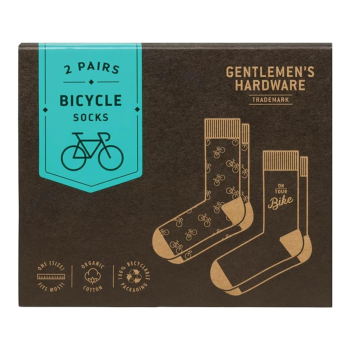 Gentlemen's Hardware Set of 2 Gift Boxed Bicycle Socks