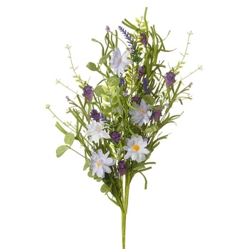 Heaven Sends Purple and White Floral Artificial Stem