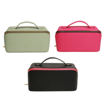 Alice Wheeler Faux Leather Foldable Makeup Case - Choice of Colour