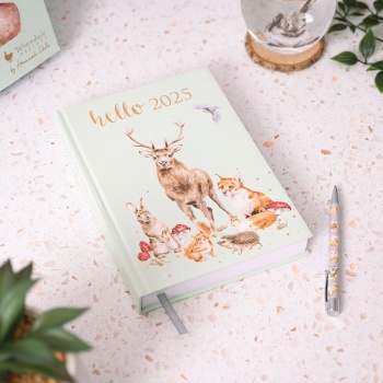 Wrendale Designs Hello 2025 Desk Diary