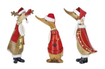 DCUK Traditional Christmas Design Wooden Ducklings - Choice of Design