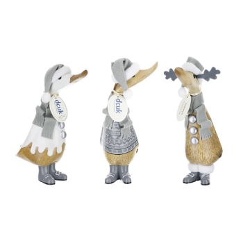 DCUK Alpine Grey Wooden Christmas Ducklings - Choice of Design