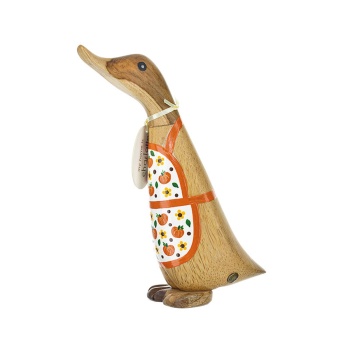 DCUK Halloween Pumpkin Baker Wooden Duckling Ornament