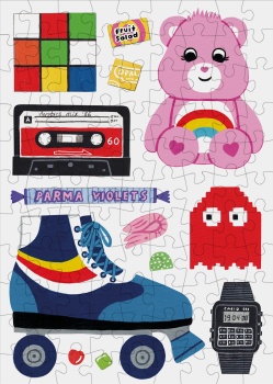 Happily 99 Piece 80's Design Mini Jigsaw Puzzle