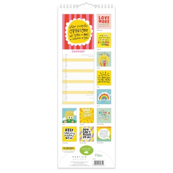 The Happy News Positivity Slimline 2025 Calendar