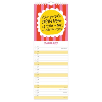 The Happy News Positivity Slimline 2025 Calendar