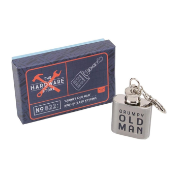 CGB Giftware Grumpy Old Man Mini Hip Flask Key Ring