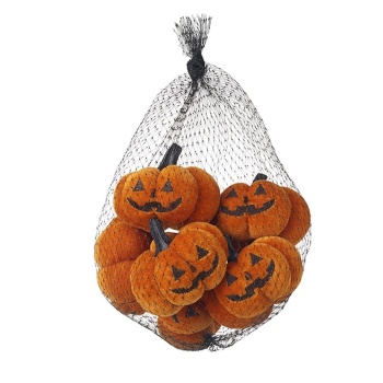 Heaven Sends Set of 6 Plush Jack O Lantern Halloween Decorations