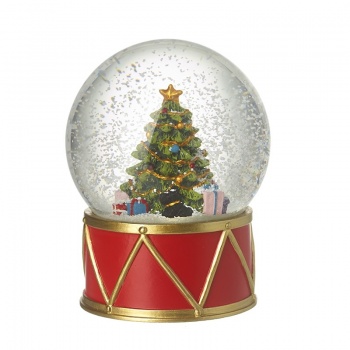 Heaven Sends Christmas Tree on Drum Base Snow Globe