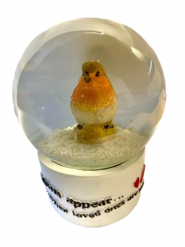 Heaven Sends Robins Appear When Loved Ones Are Near Christmas Snow Globe