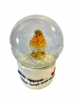 Heaven Sends Robins Appear When Loved Ones Are Near Christmas Snow Globe