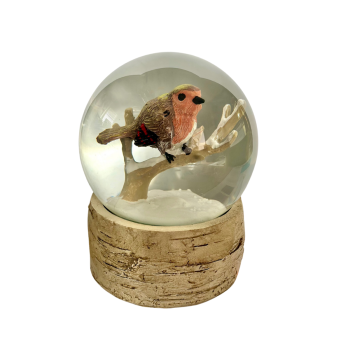 Heaven Sends Christmas Snow Globe With Robin