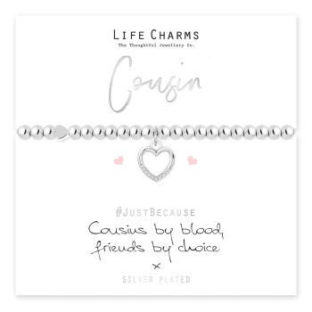 Life Charms Cousin Gift Boxed Bracelet