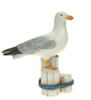 Quay Traders Seagull on Stump Nautical Ornament