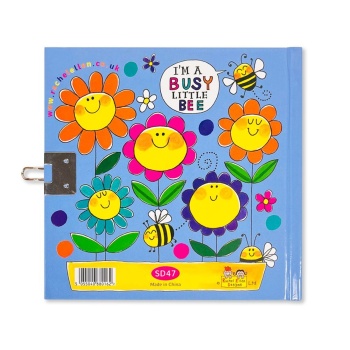 Rachel Ellen Bee Happy Design Secret Diary with Lock and Key