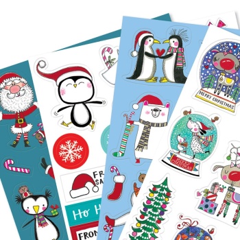 Rachel Ellen Set of 65 Christmas Stickers