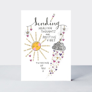 Rachel Ellen Sending Healing Thoughts and Positive Vibes Card