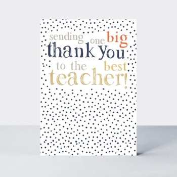 Rachel Ellen Thank You To The Best Teacher Card