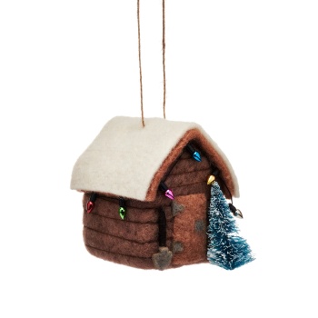 Sass & Belle Felt Shed Christmas Tree Decoration