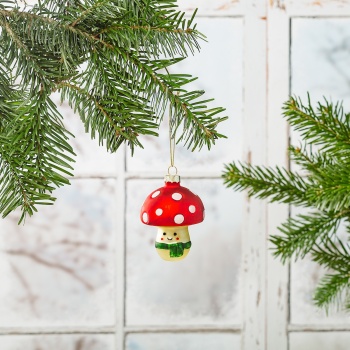 Sass & Belle Happy Mushroom Christmas Tree Decoration