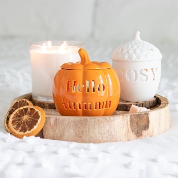 Something Different Cosy Acorn Design Autumnal Tea Light Holder