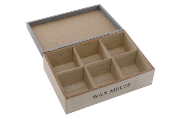 Sifcon Wooden Wax Melt Storage Box