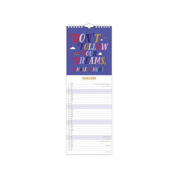 Sunny Side Up The Year To Sparkle 2025 Slimline Calendar