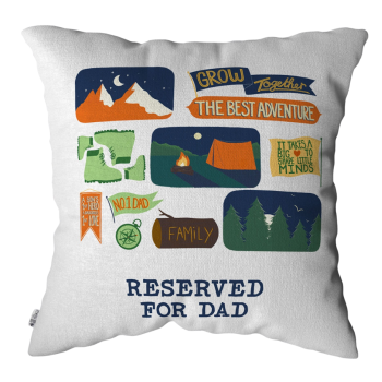 Reserved For Dad Square Cushion