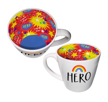 WPL Gifts Hero Rainbow Design Ceramic Gift Mug