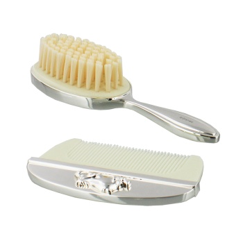 Disney Winnie the Pooh Silver Plated Brush and Comb Gift Set