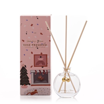Holiday Cheer Rose Prosecco Reed Diffuser Gift Set