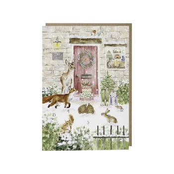 Wrendale Designs Christmas Cottage Advent Calendar Card