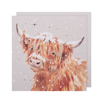 Wrendale Designs Highland Cow Design Luxury Boxed Christmas Cards