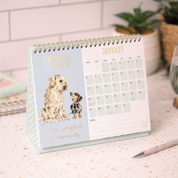 Wrendale Designs Hello 2025 Stand Up Desk Calendar