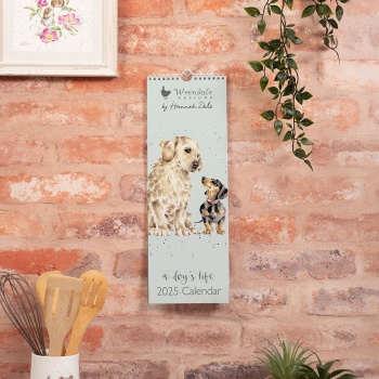 Wrendale Designs A Dog's Life 2025 Slim Calendar