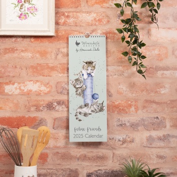 Wrendale Designs Feline Friends 2025 Slimline Calendar