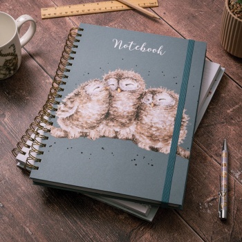 Wrendale Designs Owlets A4 Ring Bound Notebook