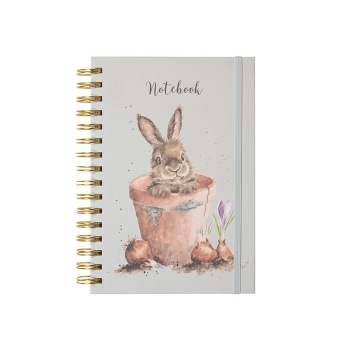 Wrendale Designs The Flower Pot Rabbit Notebook
