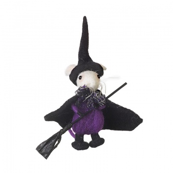 Heaven Sends Halloween Witch Mouse With Broom