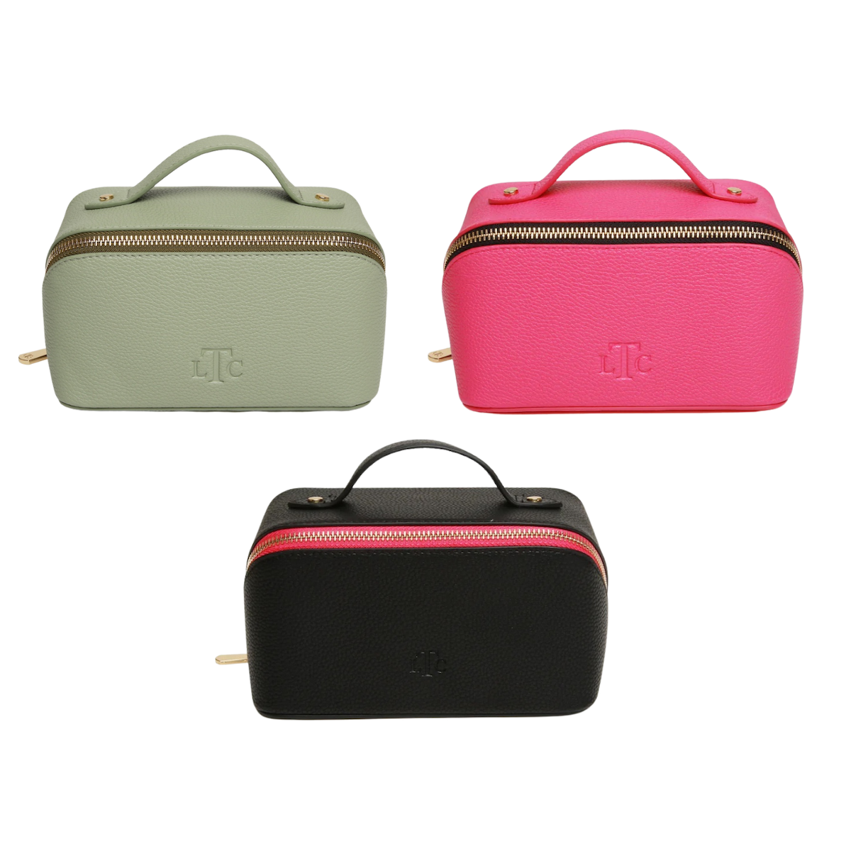 Alice Wheeler Mini Faux Leather Foldable Makeup Case - Choice of Colour