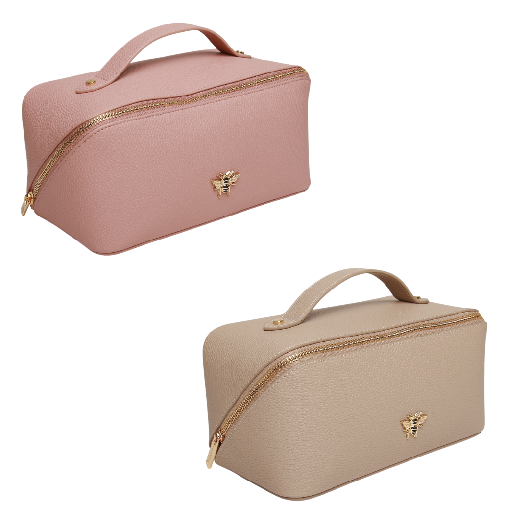 Alice Wheeler Foldable Makeup Train Case - Choice of Colour