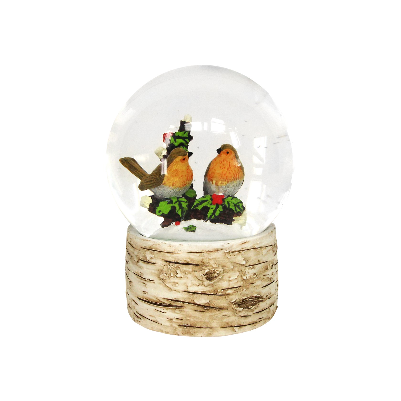 Gisela Graham Robins on Perch Christmas Snow Globe Decoration