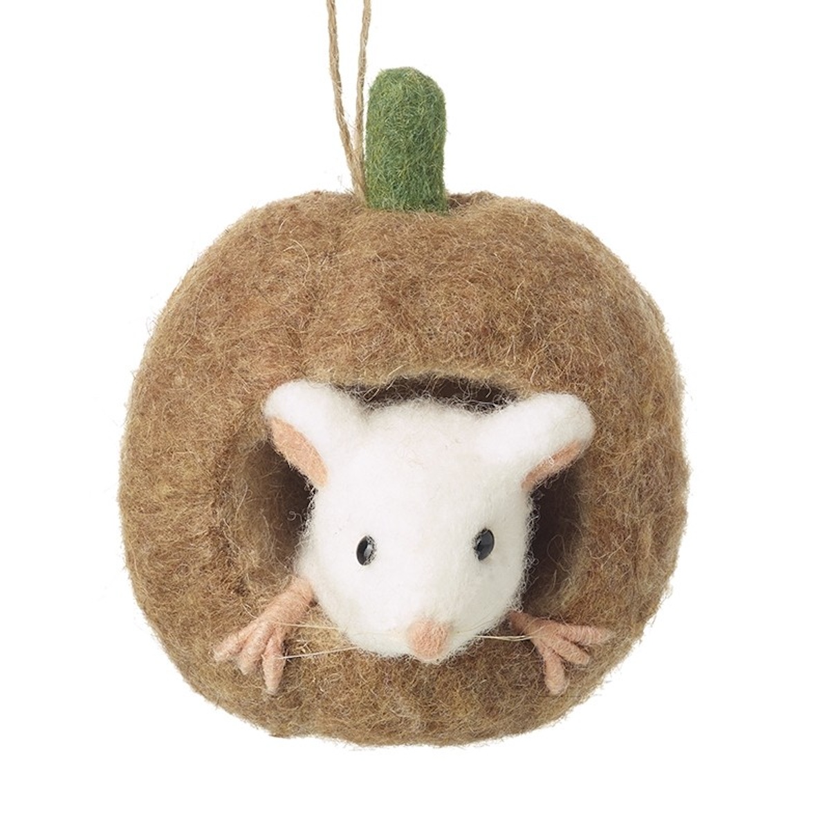 Heaven Sends Felt Mouse in Mouse House Hanging Decoration