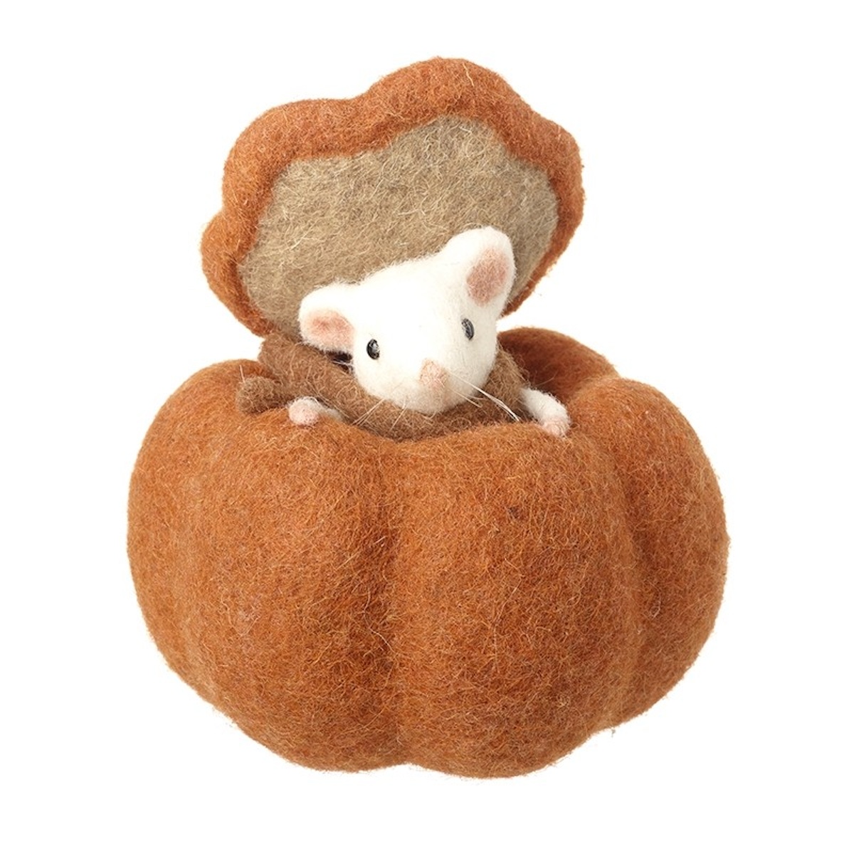 Heaven Sends Felt Mouse Pumpkin House Autumn Decoration