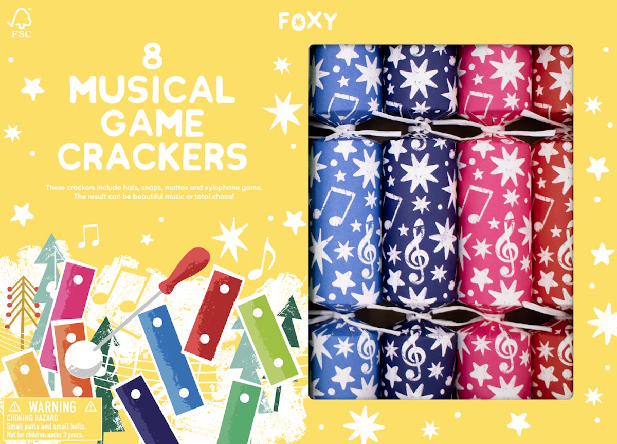 Foxy Musical Xylophone Game Christmas Crackers