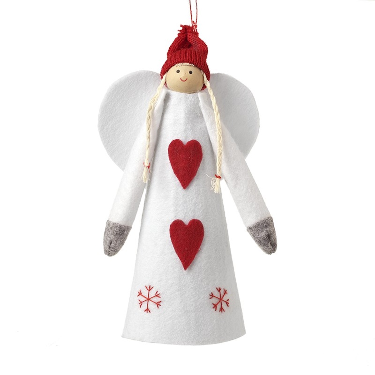 Heaven Sends Felt Angel Design Christmas Tree Topper