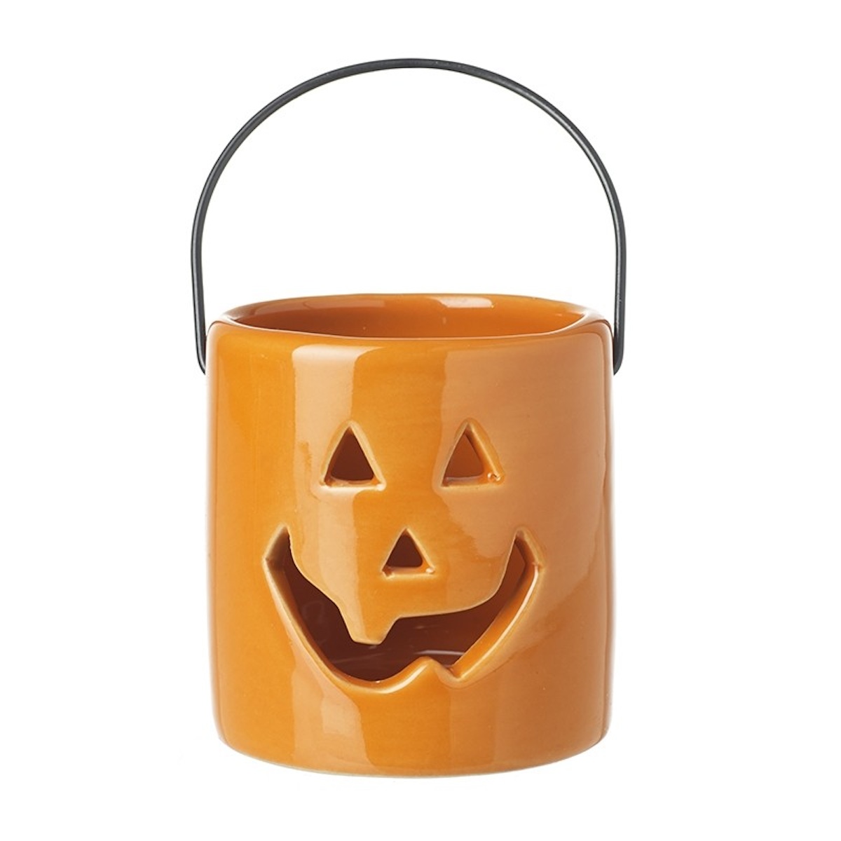 Heaven Sends Jack O Lantern Ceramic Halloween Tea Light Holder