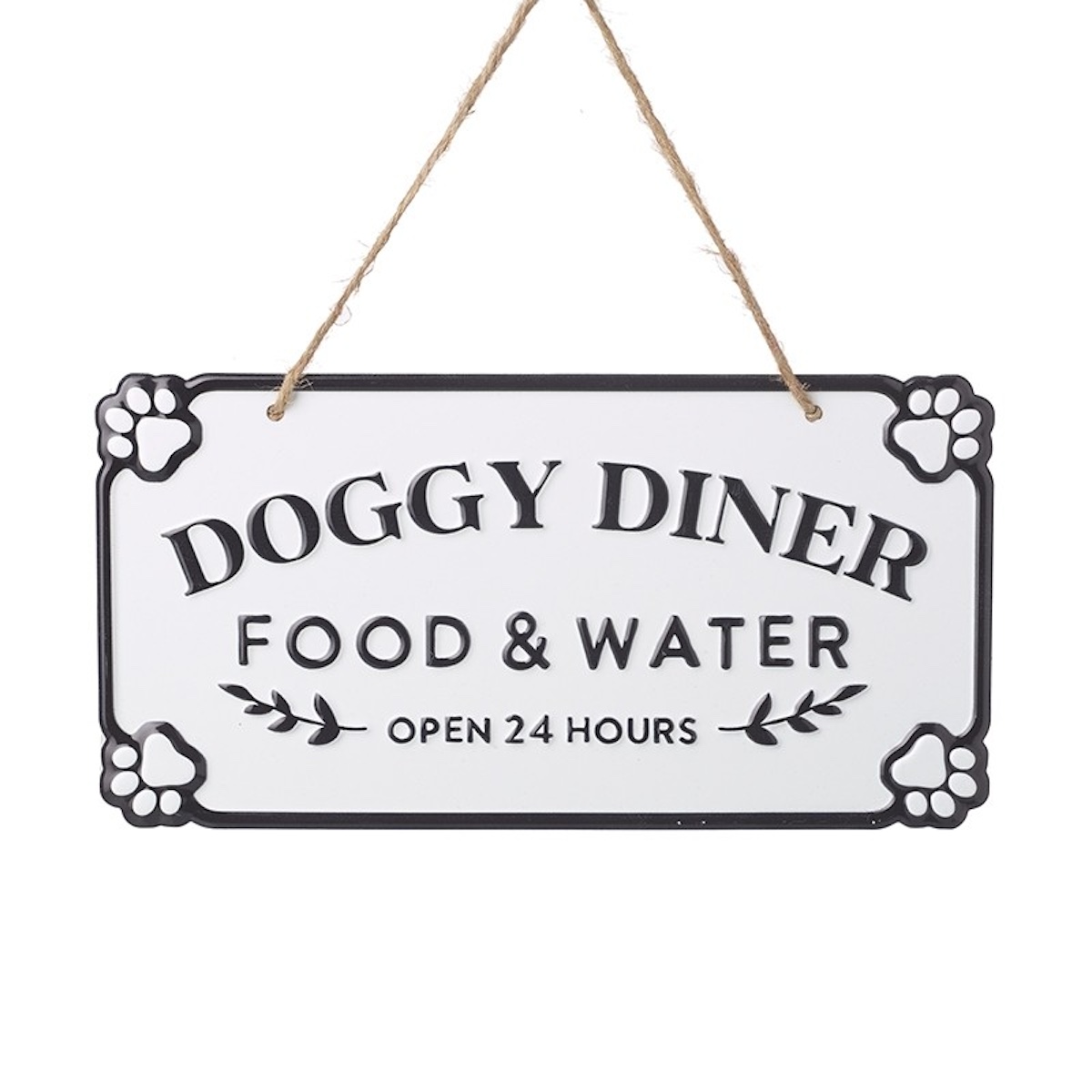 Heaven Sends Doggy Diner Metal Homeware Sign