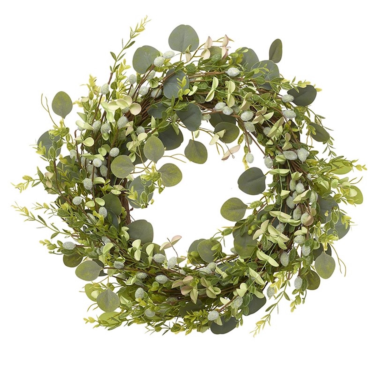 Heaven Sends Green Foliage Mixed Spring Wreath