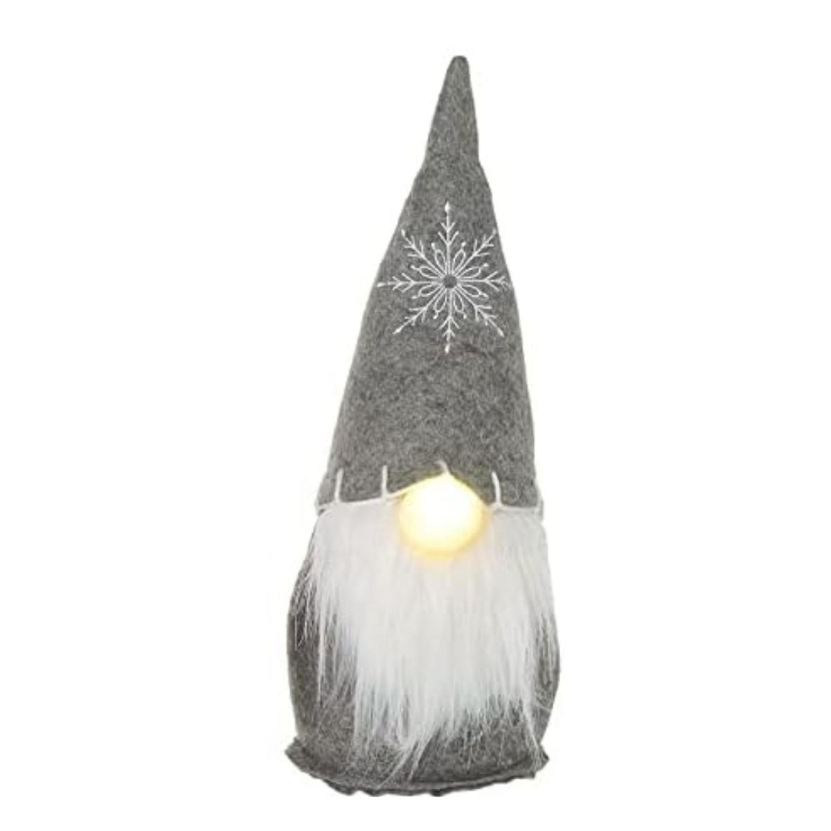 Heaven Sends Light Up Grey Gonk Christmas Decoration